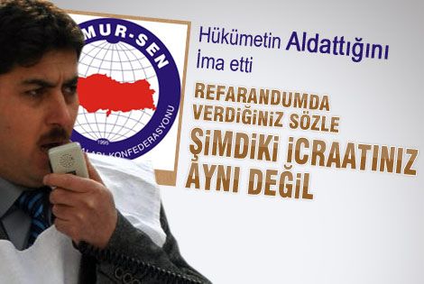 Memur-sen hükümetin aldattığını ima etti