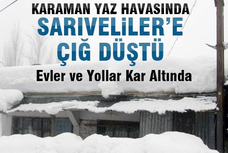 Sarıveliler Taşkent Yolu Çığ Düşmesi Sonucu Ulaşıma Kapandı
