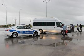 Karaman’da sağanak yağış kazalara neden oldu: 3 yaralı