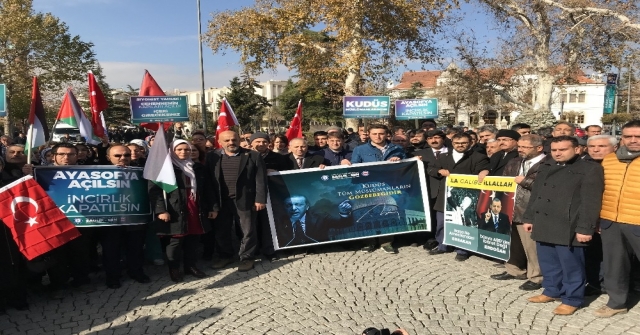 Konyada Kudüs Protestosu