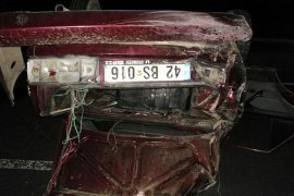 Konya'da otomobil takla attı: 1 ölü, 1 yaralı