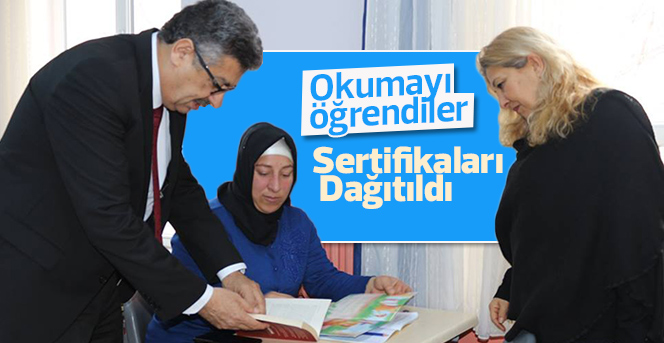 Türkçe Okuma -Yazma Kursu Sertifikaları Dağıtıldı