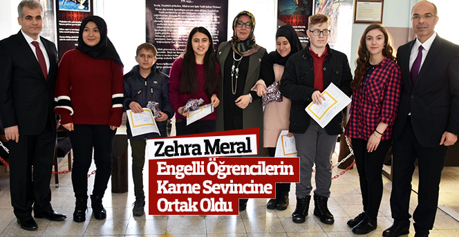 Zehra Meral, Engelli Öğrencilerin Karne Sevincine Ortak Oldu
