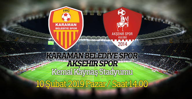 Karaman Belediye Spor, Akşehir Spor’u Ağırlıyor