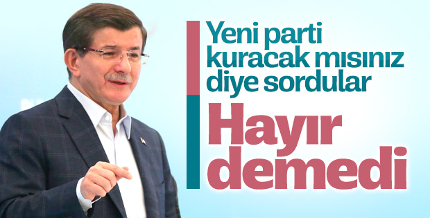 Ahmet Davutoğlu parti kurma iddialarına yanıt vermedi