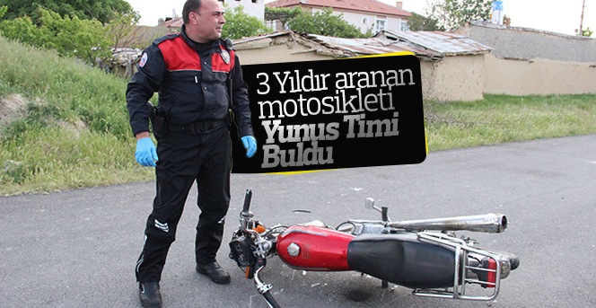 3 Yıldır aranan  motosikleti  Yunus Timi  Buldu