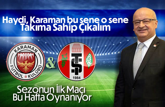 Cem Kağnıcı Karaman FK destek çağrısı yaptı