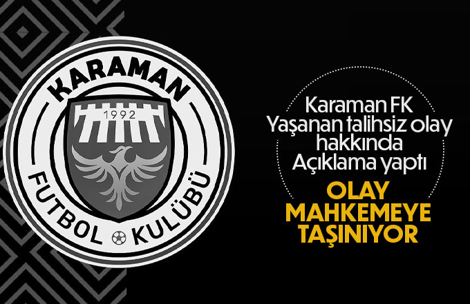 Karaman FK den Basın açıklaması
