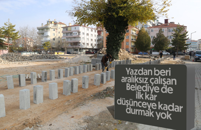 Karaman Belediyesinde çalışmalar aralıksız devam ediyor
