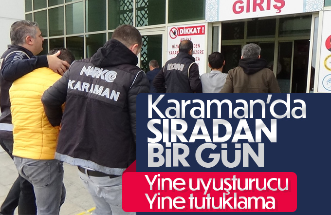 Karaman'da uyuşturucudan 2 kişi tutuklandı