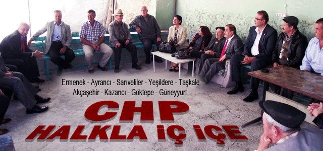 CHP Yönetimi Bayramda ilçe ve beldeleri ziyaret etti.